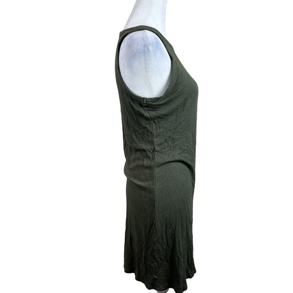 Mossimo Dress Women Extra Small Sleeveless Green Tank‎ Dress Ribbed - Picture 4 of 13
